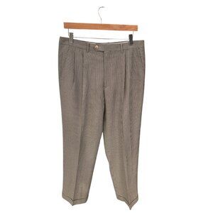 Ralph Lauren Mens 34W Houndstooth Dress Pants Polyester/Viscose